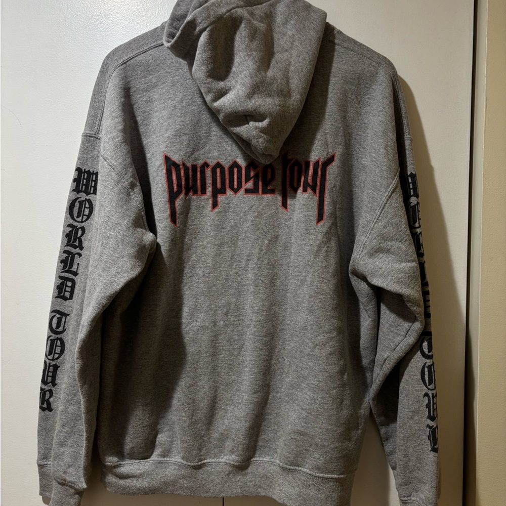 Justin Bieber Purpose Tour Gray Hoodie